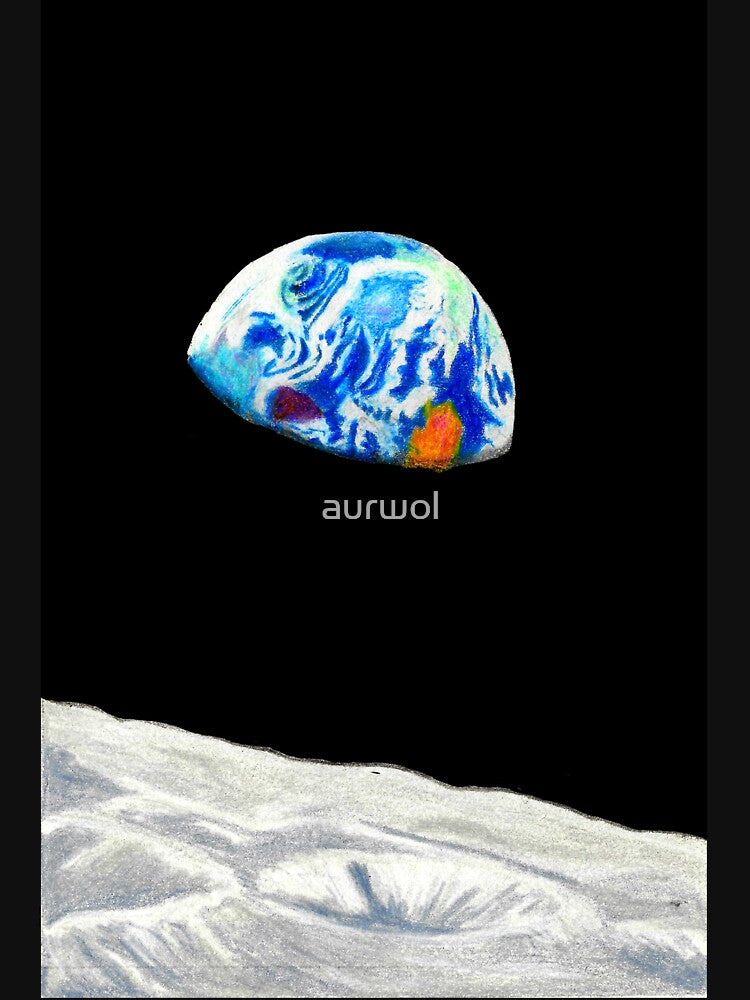 Moon and earth by aurwol T-Shirts, Hoodie, Sweatshirt | BlankRebels.com (Image 3)