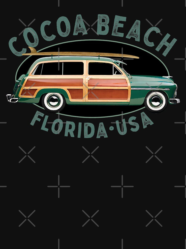 Cocoa Beach Florida Vintage Surfing Design by Futurebeachbum T-Shirts, Hoodie, Sweatshirt | BlankRebels.com (Image 3)