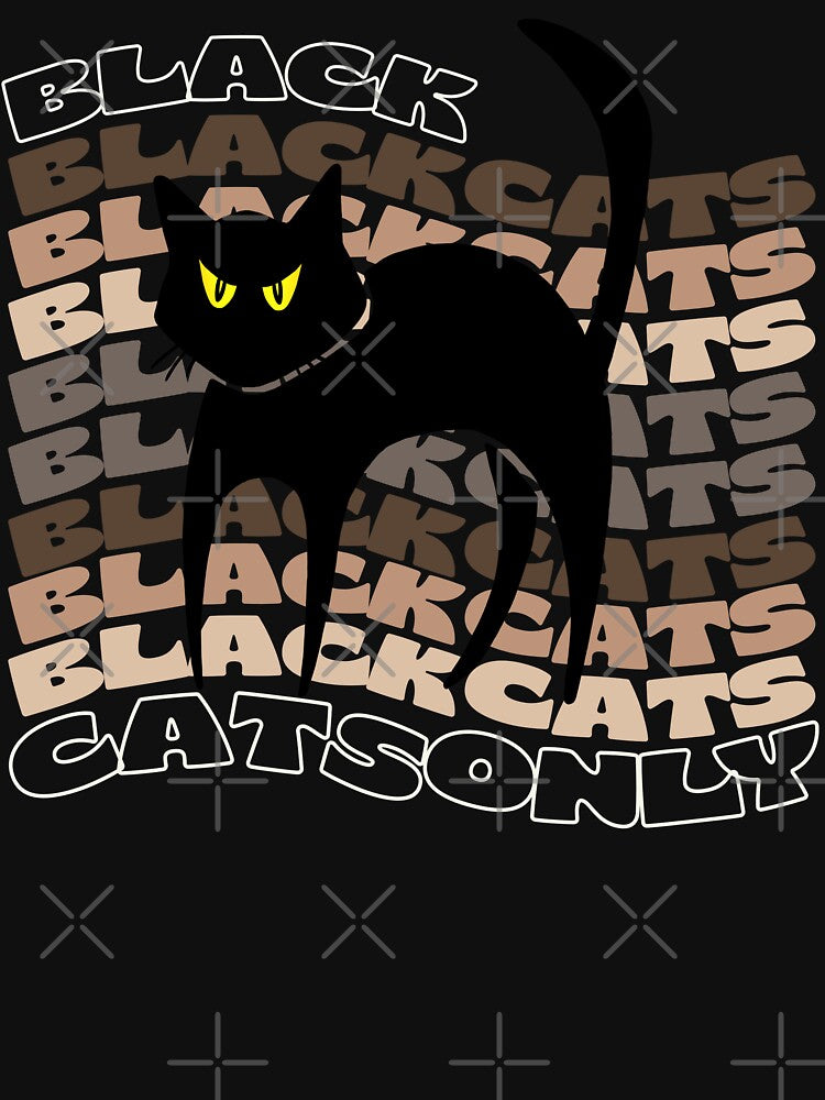 Halloween Black Cats Only Art Illustration by MichelleCreative T-Shirts, Hoodie, Sweatshirt | BlankRebels.com (Image 3)