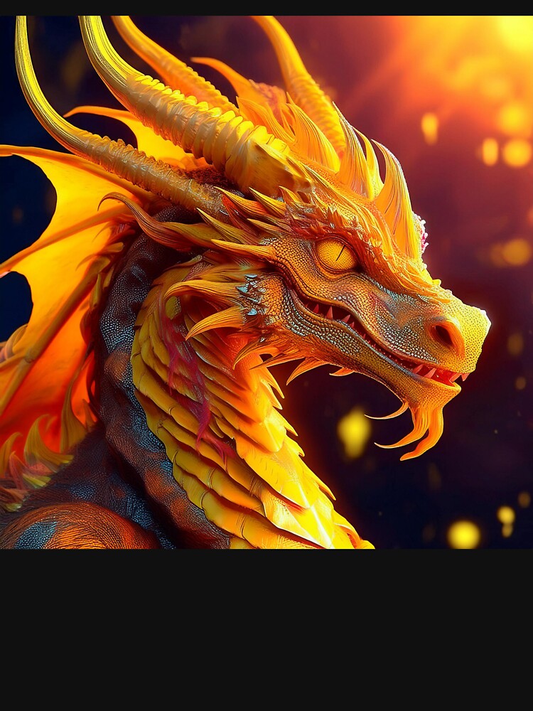 Bright fiery dragon no1 by BAR DEC T-Shirts, Hoodie, Sweatshirt | BlankRebels.com (Image 3)