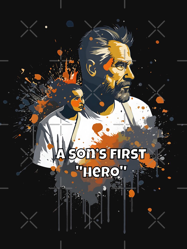 A Son's First Hero, Father's Day by R-RHAPSODY T-Shirts, Hoodie, Sweatshirt | BlankRebels.com (Image 3)