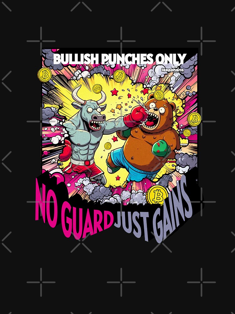 Bullish Punches Only. No Guard, Just Gains. V2 by loopphoria T-Shirts, Hoodie, Sweatshirt | BlankRebels.com (Image 3)