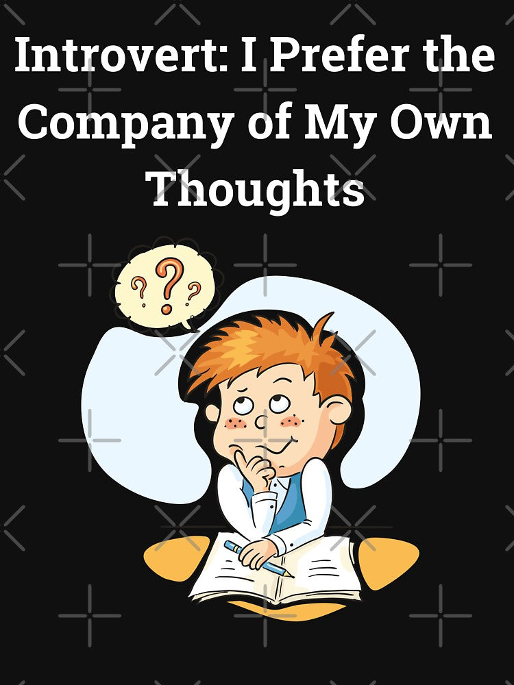 Introvert: I Prefer the Company of My Own Thoughts by ElLocoMus T-Shirts, Hoodie, Sweatshirt | BlankRebels.com (Image 3)