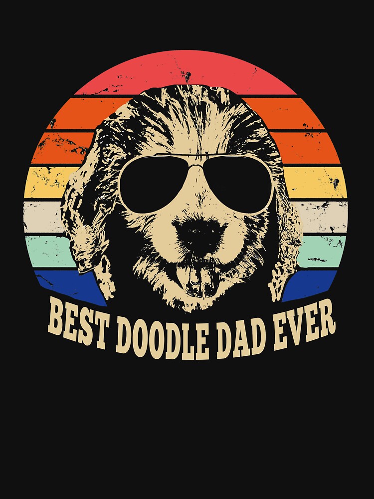 Best Doodle Dad Ever Vintage Retro by marsbees T-Shirts, Hoodie, Sweatshirt | BlankRebels.com (Image 3)