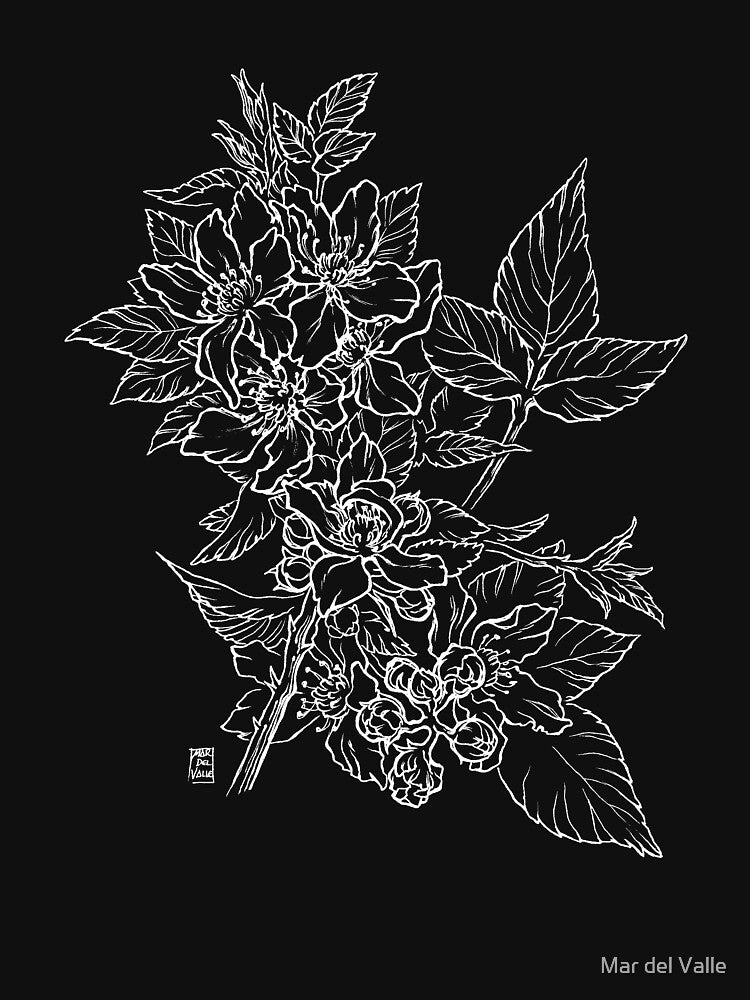 Blackberry - White Line by Mar del Valle T-Shirts, Hoodie, Sweatshirt | BlankRebels.com (Image 3)