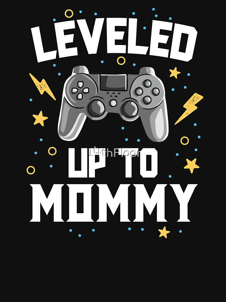 Leveled Up To Mommy Baby Announcement Gaming Gamer by 14thFloor T-Shirts, Hoodie, Sweatshirt | BlankRebels.com (Image 3)