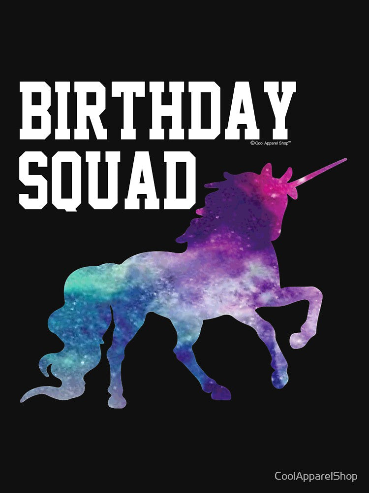 Birthday Squad Unicorn Shirt Gift Idea by CoolApparelShop