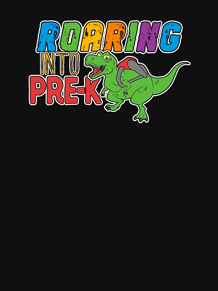 Pre-K Dinosaur T Rex Back to School T Shirt for Boys by BUBLTEES Hoodie, Sweatshirt | BlankRebels.com (Image 3)