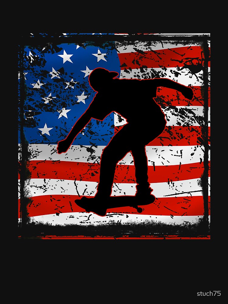 US Skater by stuch75 T-Shirts, Hoodie, Sweatshirt | BlankRebels.com (Image 3)