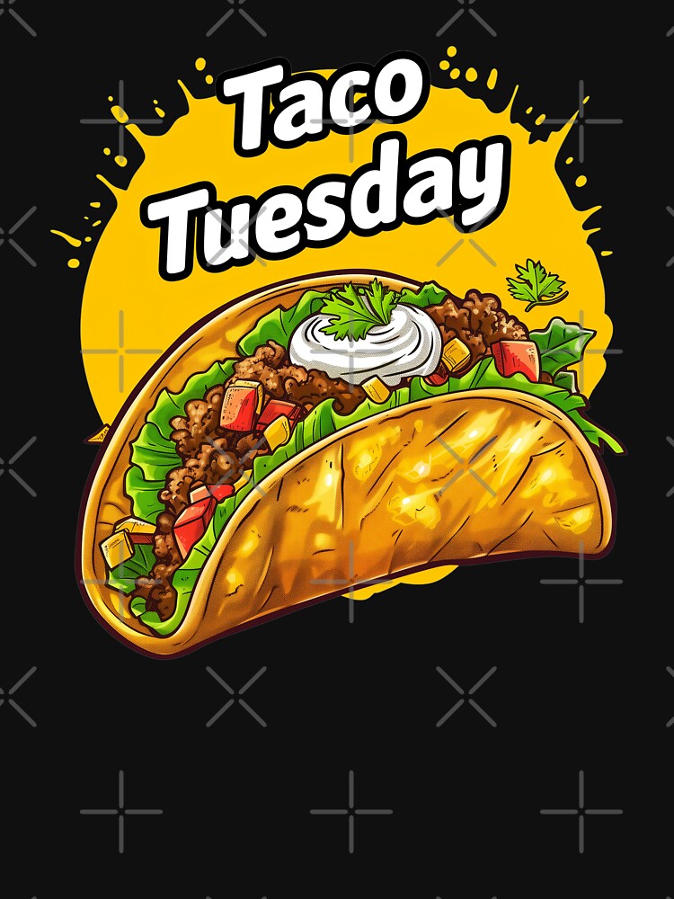 Taco Tuesday Fiesta Taco by Craftifik . T-Shirts, Hoodie, Sweatshirt | BlankRebels.com (Image 3)