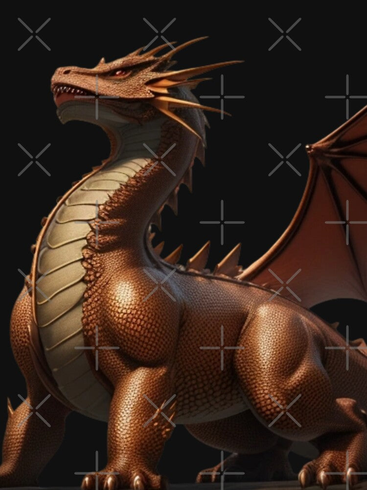 Brown Dragon - Black T by LuizSilva1983 T-Shirts, Hoodie, Sweatshirt | BlankRebels.com (Image 3)