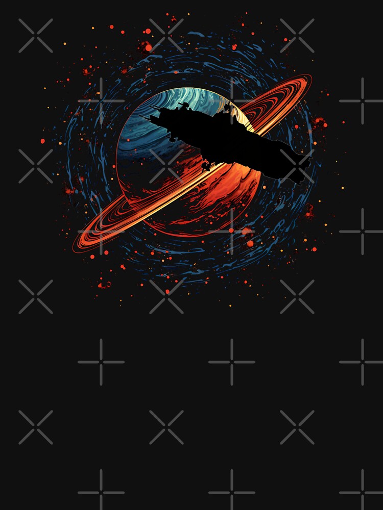 Roci flying by Saturn - Sci-fi by Fenay Designs T-Shirts, Hoodie, Sweatshirt | BlankRebels.com (Image 3)