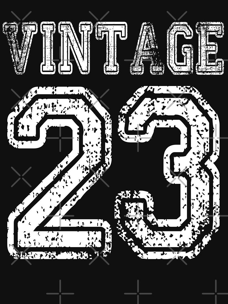 Vintage 23 2023 1923 T-shirt Birthday Gift Age Year Old Boy Girl Cute Funny Man Woman Jersey Style by... (Image 3)