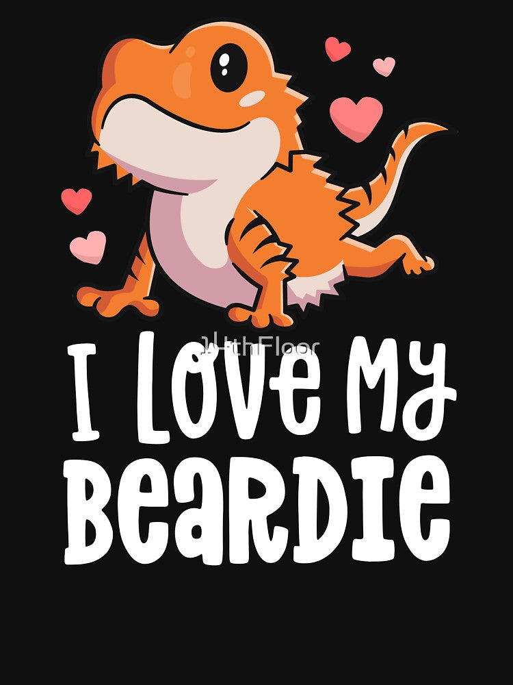 Bearded Dragon Shirt For Girls Women I Love My Beardie Gift by 14thFloor Hoodie, Sweatshirt | BlankRebels.com (Image 3)