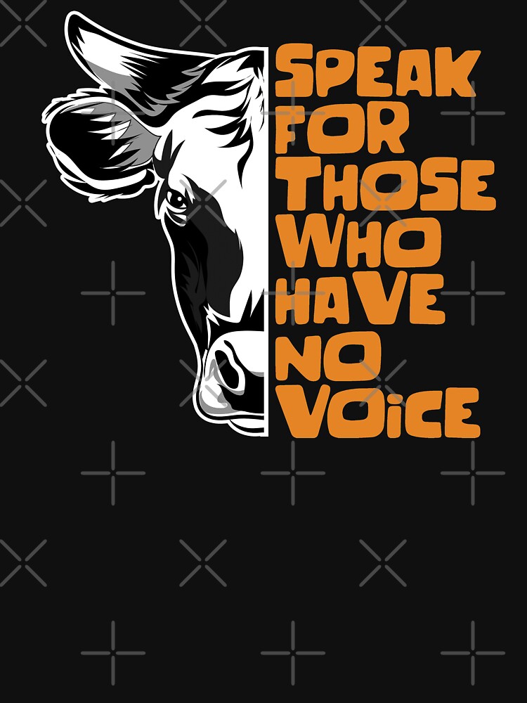 Speak For Those Who Have No Voice Cow Face by EddieBalevo T-Shirts, Hoodie, Sweatshirt | BlankRebels.com (Image 3)