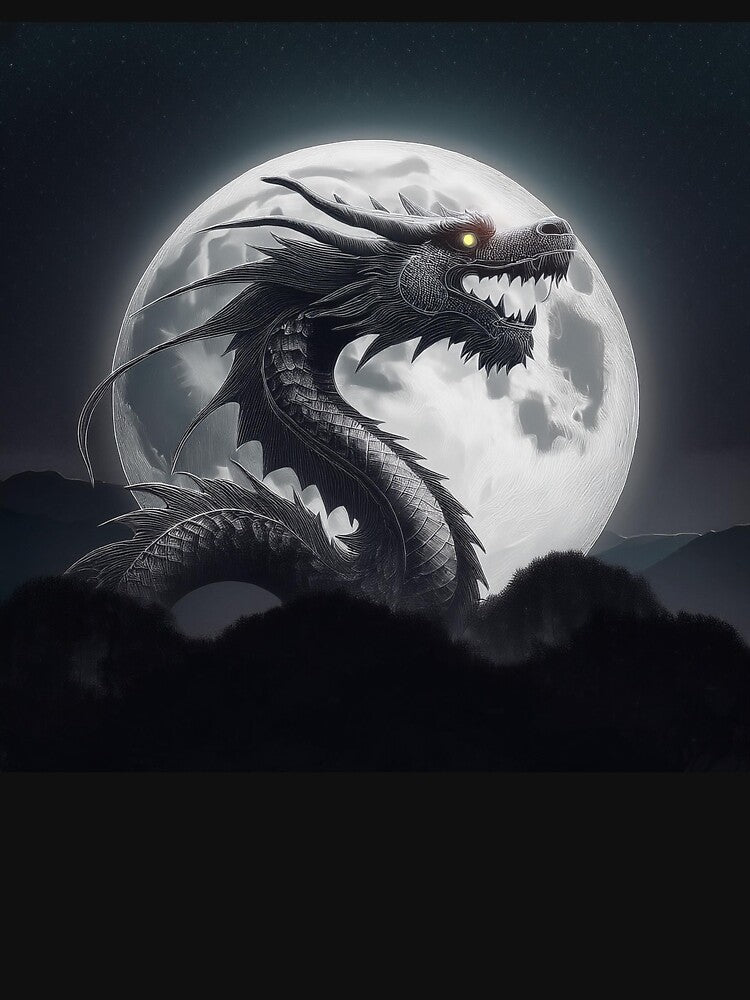 Black and white dragon. by BAR DEC T-Shirts, Hoodie, Sweatshirt | BlankRebels.com (Image 3)