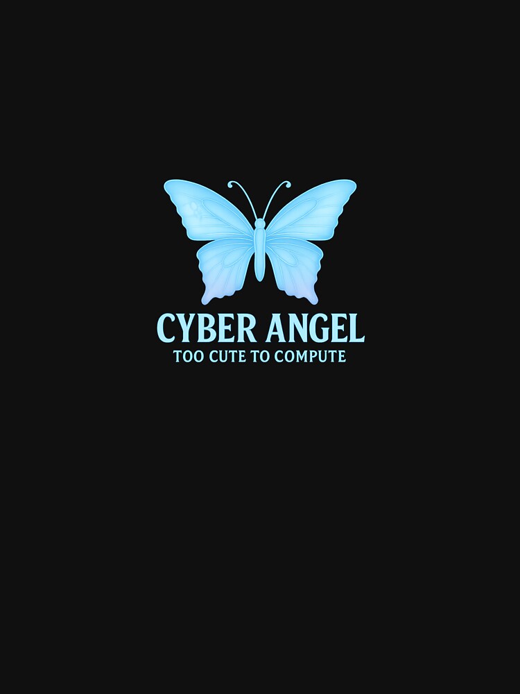 Cyber Angel – Y2K Neon Aesthetic Butterfly Design by ATS T-Shirts, Hoodie, Sweatshirt | BlankRebels.com (Image 3)