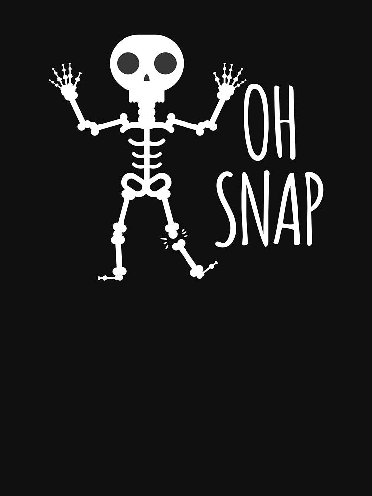 Oh Snap Spooky Skeleton T Shirt Happy Halloween by BUBLTEES Hoodie, Sweatshirt | BlankRebels.com (Image 2)