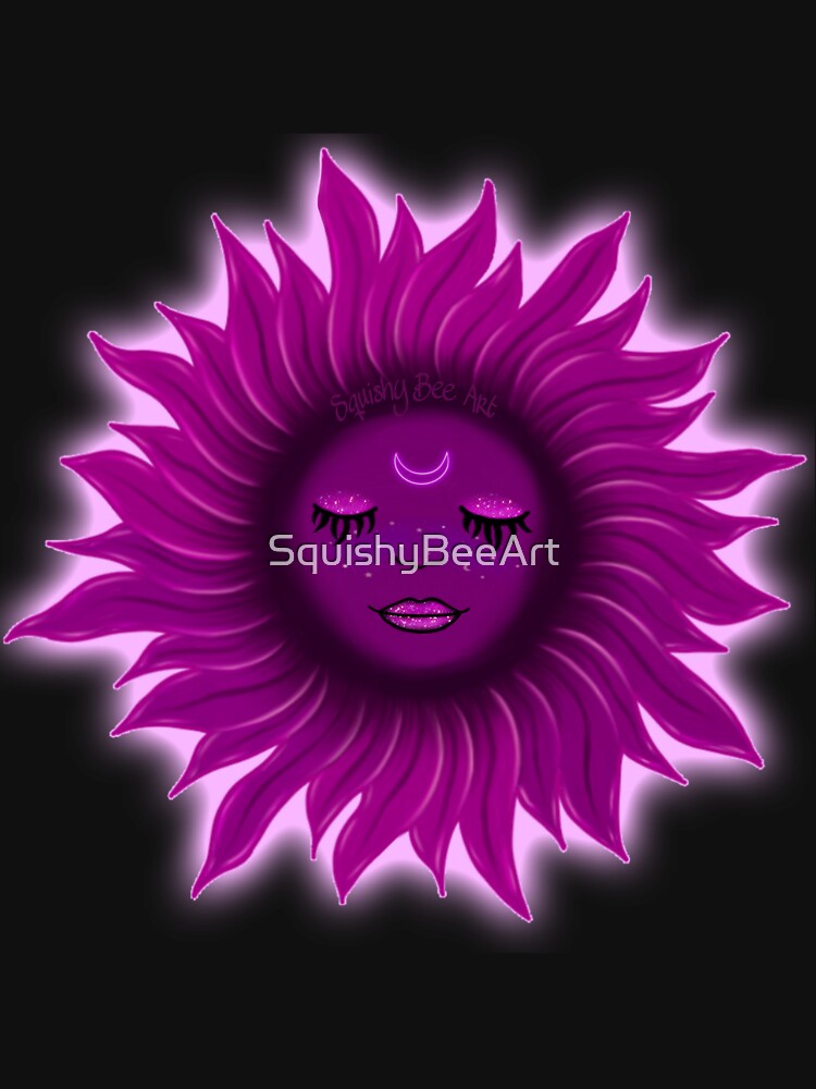 Purple Sun T-Shirt/Sticker Design by SquishyBeeArt