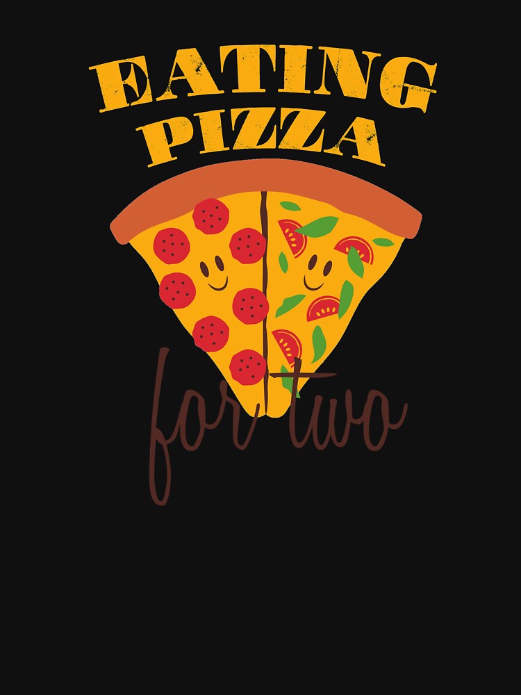 Eating Pizza for two - Funny Design by felixpauli T-Shirts, Hoodie, Sweatshirt | BlankRebels.com (Image 3)