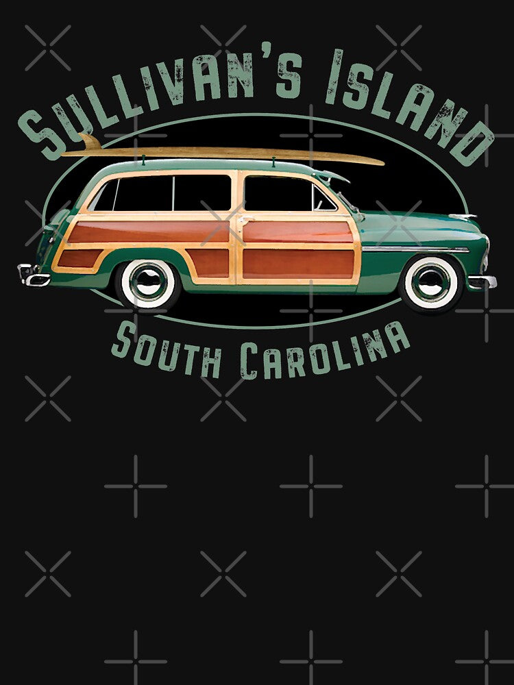 Sullivan's Island South Carolina Vintage Surfing Design by Futurebeachbum T-Shirts, Hoodie, Sweatshirt (Image 3)