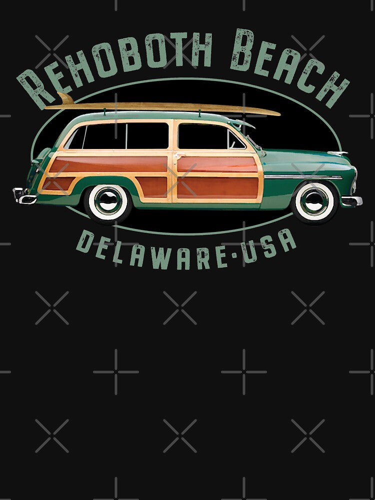 Rehoboth Beach Delaware Vintage Surfing Design by Futurebeachbum T-Shirts, Hoodie, Sweatshirt | BlankRebels.com (Image 3)