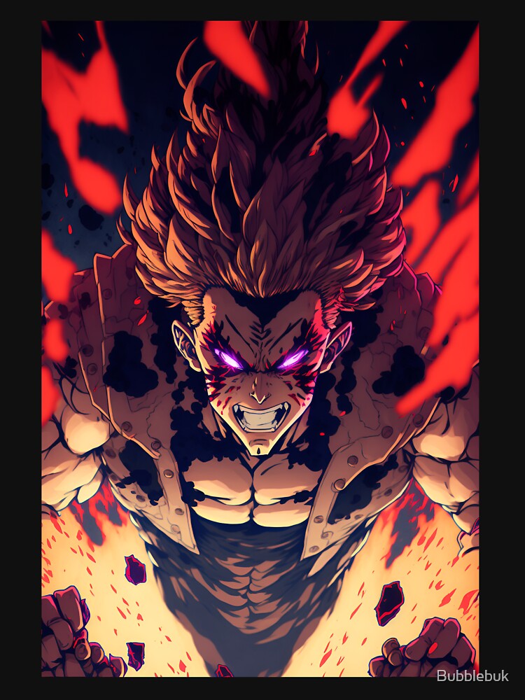 Anime Demon hero Ascending from Hell by Bubblebuk T-Shirts, Hoodie, Sweatshirt | BlankRebels.com (Image 3)