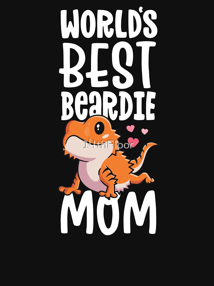 Bearded Dragon Shirt For Girls World's Best Beardie Mom by 14thFloor Hoodie, Sweatshirt | BlankRebels.com (Image 3)