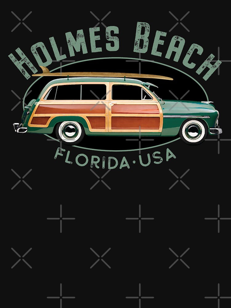 Holmes Beach Florida Vintage Surfing Design by Futurebeachbum T-Shirts, Hoodie, Sweatshirt | BlankRebels.com (Image 3)