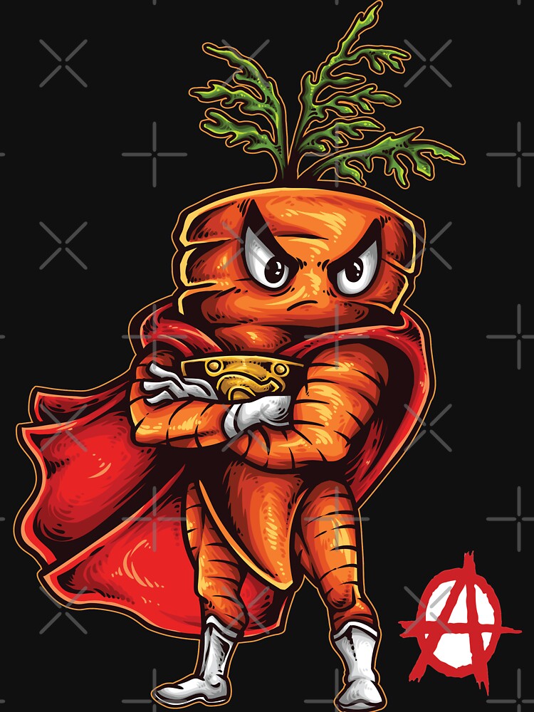 Vegan Anarchy Angry Carrot Foodietoon Foodie Anarchy by ProjectX23 T-Shirts, Hoodie, Sweatshirt | BlankRebels.com (Image 3)