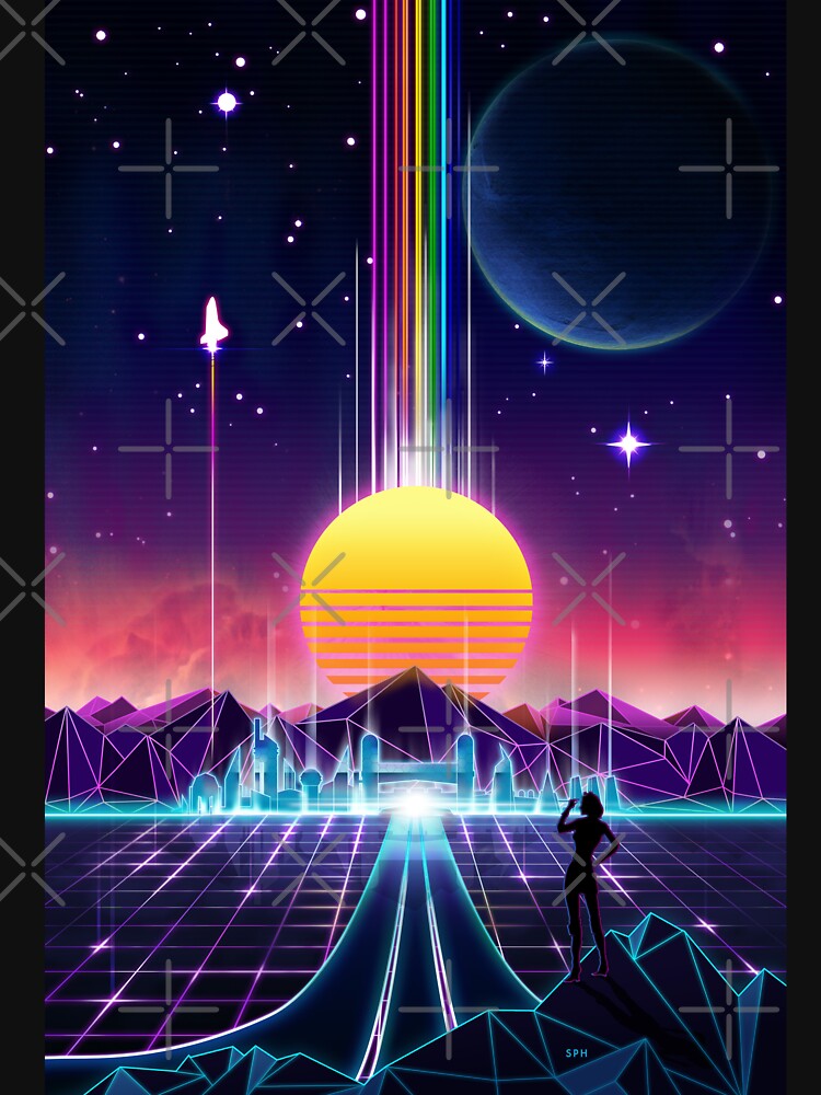 Neon Sunrise by forge22 T-Shirts, Hoodie, Sweatshirt | BlankRebels.com (Image 3)