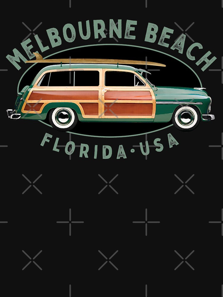 Melbourne Beach Florida Vintage Surfing Design by Futurebeachbum T-Shirts, Hoodie, Sweatshirt | BlankRebels.com (Image 3)