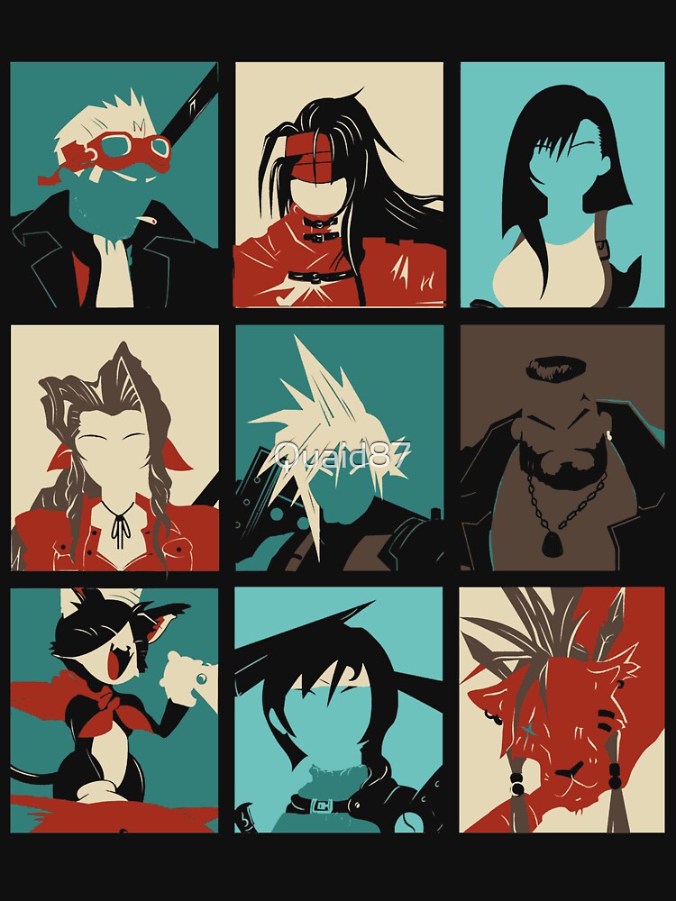 Fantasy Final Seven by Quaid87 T-Shirts, Hoodie, Sweatshirt | BlankRebels.com (Image 3)