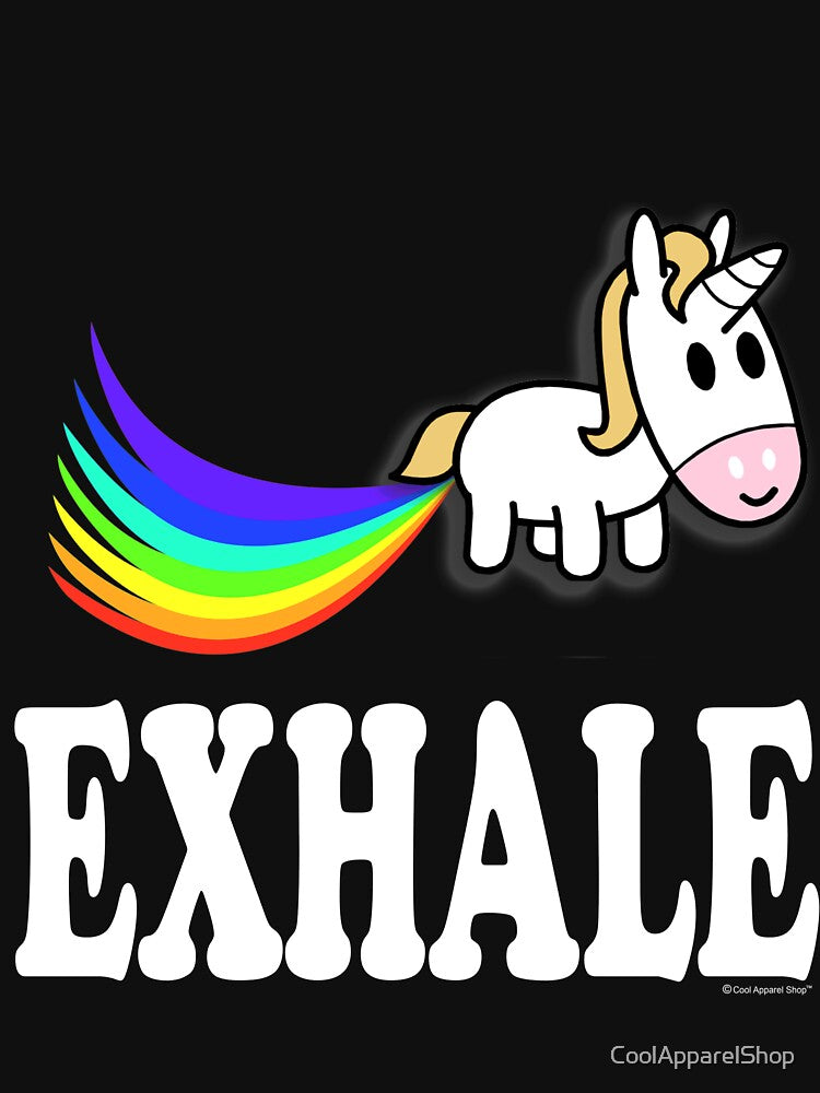 Exhale - Unicorn Fart by CoolApparelShop T-Shirts, Hoodie, Sweatshirt | BlankRebels.com (Image 3)