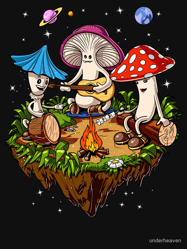 Hippie Magic Mushroom by underheaven T-Shirts, Hoodie, Sweatshirt | BlankRebels.com (Image 3)