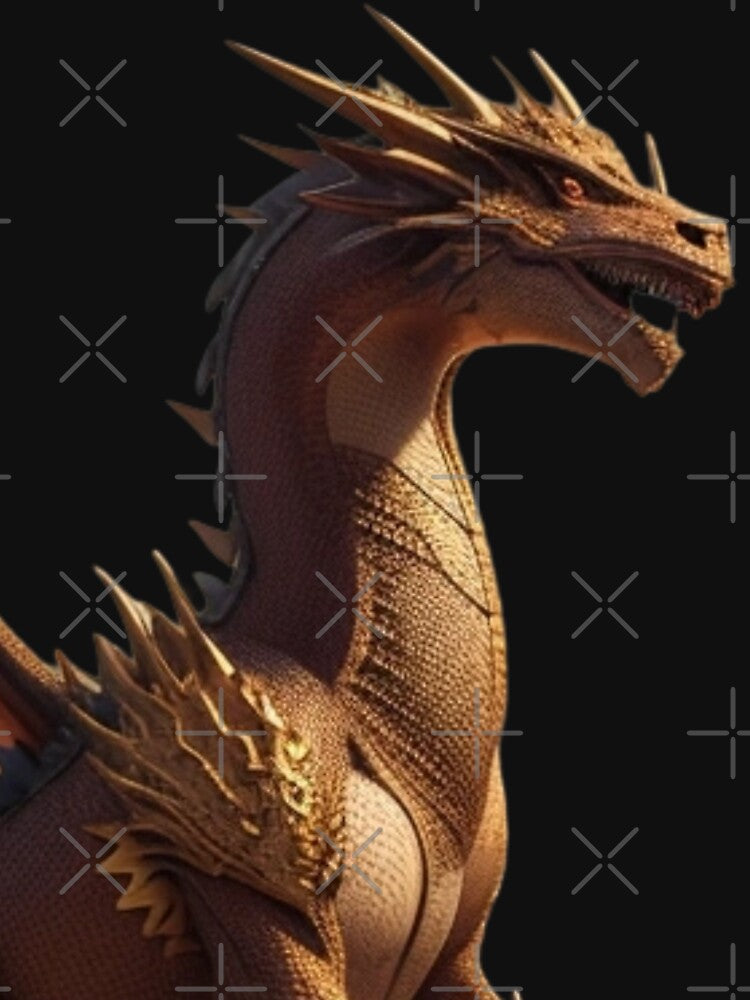 Brass Dragon Black by LuizSilva1983 T-Shirts, Hoodie, Sweatshirt | BlankRebels.com (Image 3)