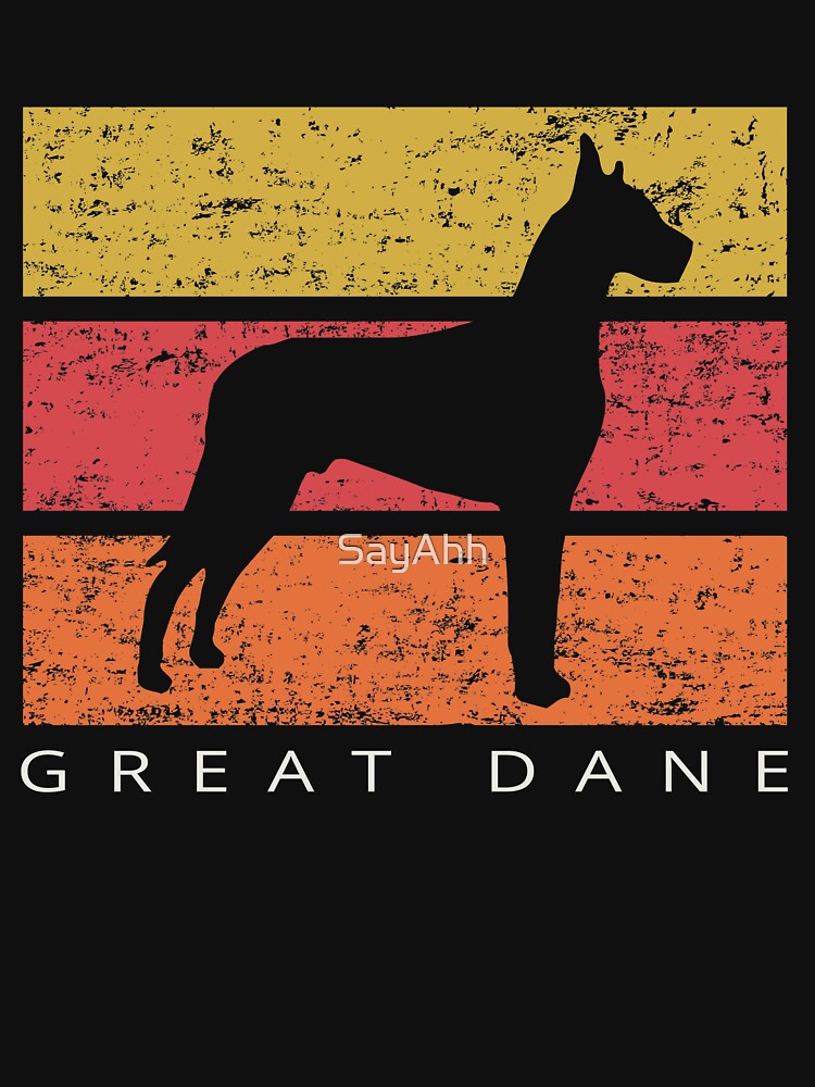 Great Dane Retro Vintage Design Distressed by SayAhh T-Shirts, Hoodie, Sweatshirt | BlankRebels.com (Image 3)