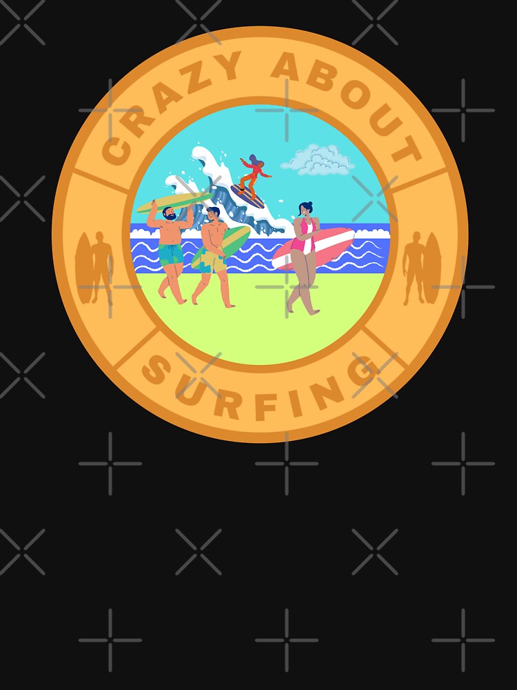 Crazy about Surfing by fev-rocks T-Shirts, Hoodie, Sweatshirt | BlankRebels.com (Image 3)