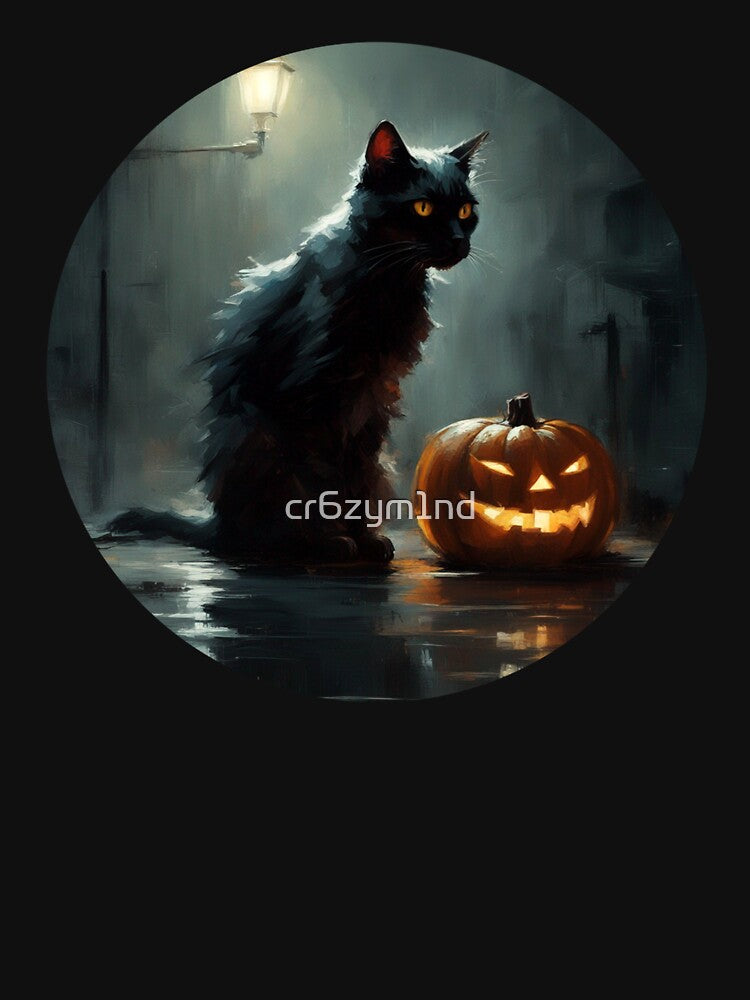 Halloween Cat by cr6zym1nd T-Shirts, Hoodie, Sweatshirt | BlankRebels.com (Image 3)