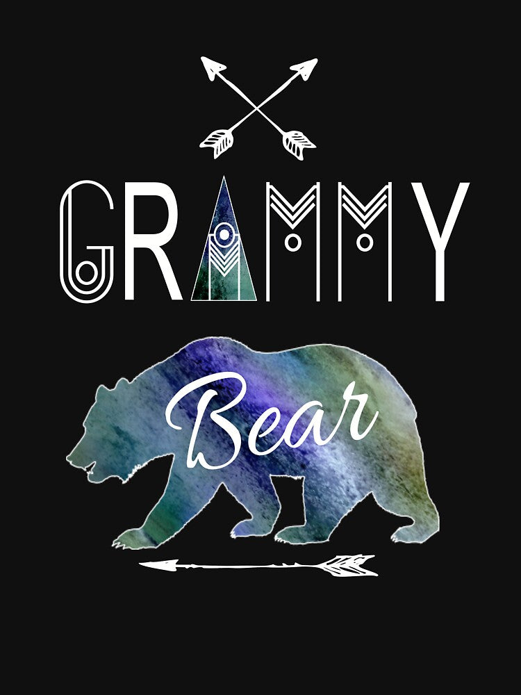 Grammy Bear Matching Family Rustic Tribal Blue Christmas Camping Gift by Sapphire Star T-Shirts, Hoodie, Sweatshirt (Image 3)