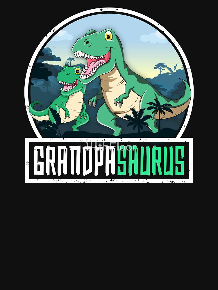 Grandpasaurus T-Rex Dinosaur Saurus Grandpa Matching Family by 14thFloor T-Shirts, Hoodie, Sweatshirt (Image 3)