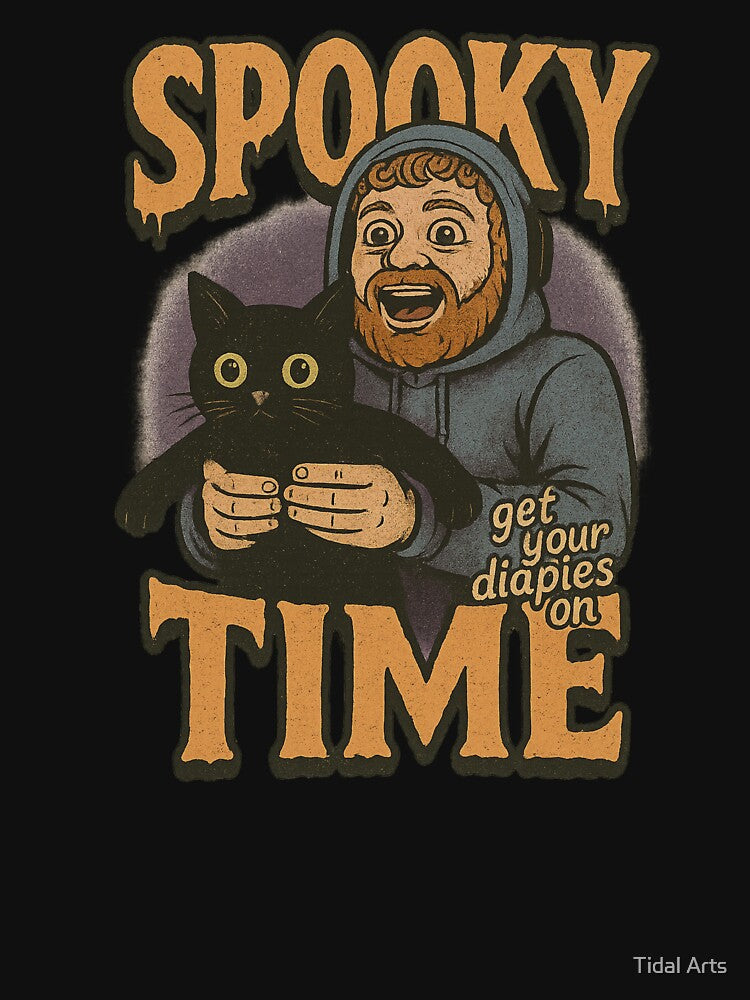 Caseoh Spooky Time Vintage by Tidal Arts T-Shirts, Hoodie, Sweatshirt | BlankRebels.com (Image 3)