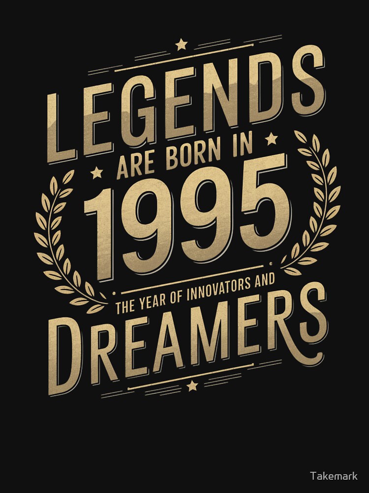 Legends Are Born in 1995  Vintage Birthday Tee by Takemark Hoodie, Sweatshirt | BlankRebels.com (Image 3)