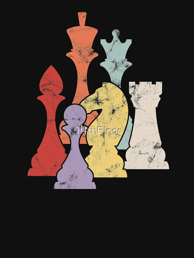 Retro Chess Piece Chess Shirts For Men Boys Women Club Gift by 14thFloor Hoodie, Sweatshirt | BlankRebels.com (Image 3)