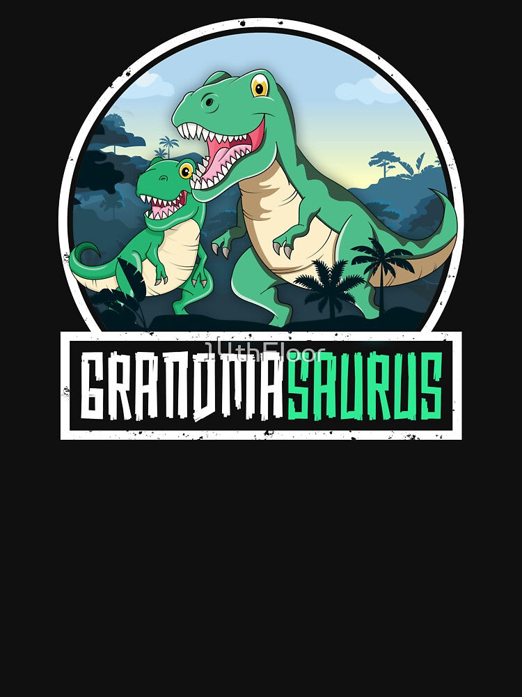 Grandmasaurus T-Rex Dinosaur Saurus Grandma Matching Family by 14thFloor T-Shirts, Hoodie, Sweatshirt (Image 3)