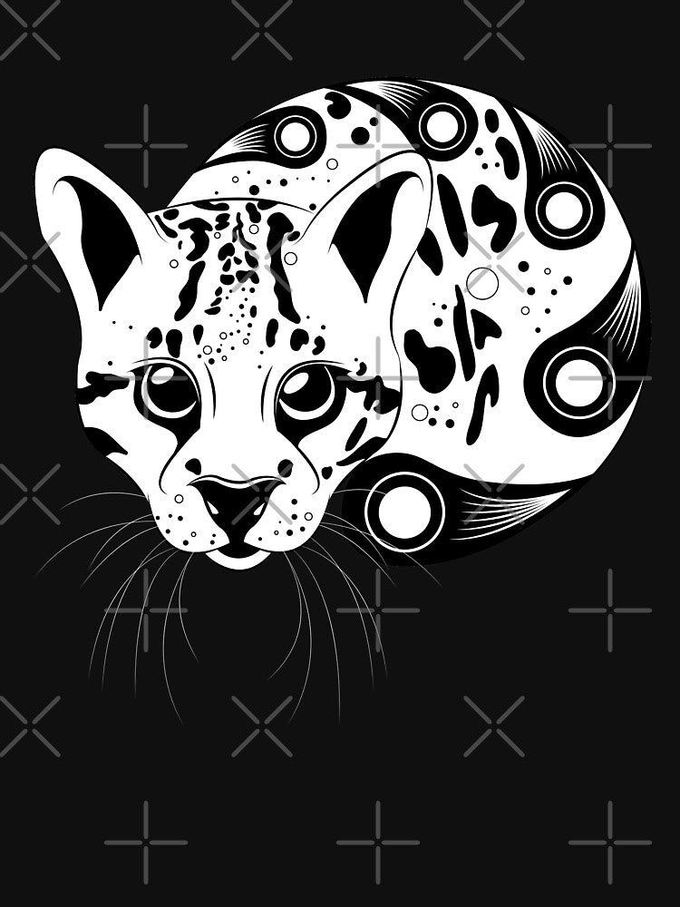 Ocelot Ink Art by Astral Prints T-Shirts, Hoodie, Sweatshirt | BlankRebels.com (Image 3)