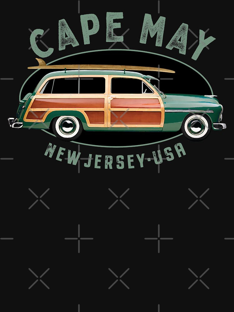 Cape May New Jersey Vintage Surfing Design by Futurebeachbum T-Shirts, Hoodie, Sweatshirt | BlankRebels.com (Image 3)