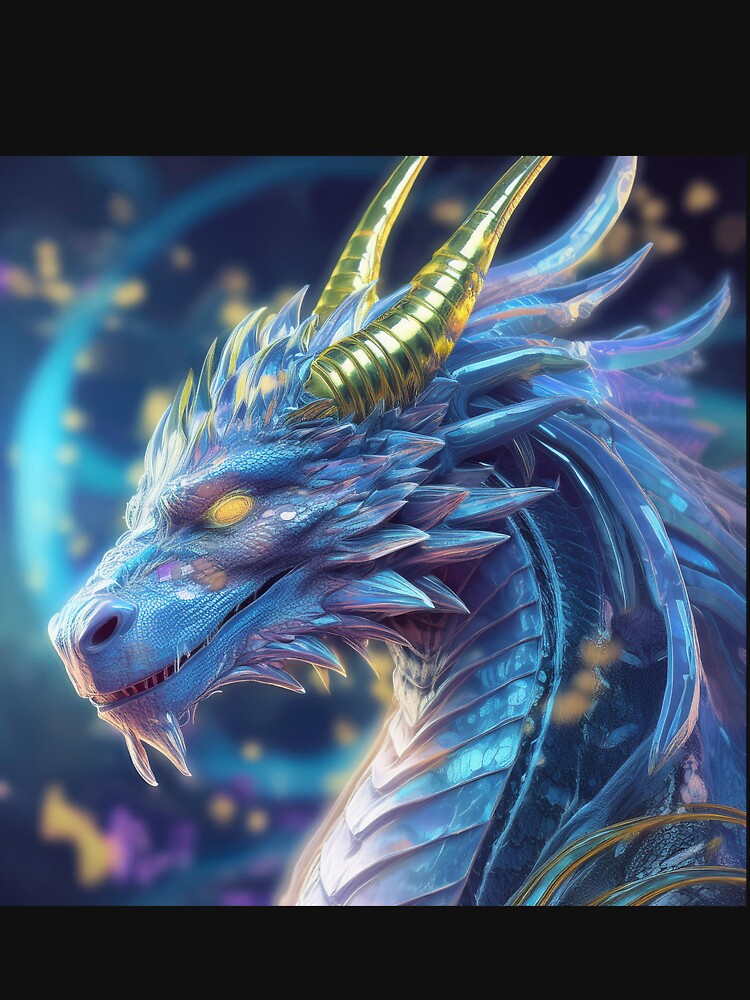 Cool blue dragonhead by BAR DEC T-Shirts, Hoodie, Sweatshirt | BlankRebels.com (Image 3)