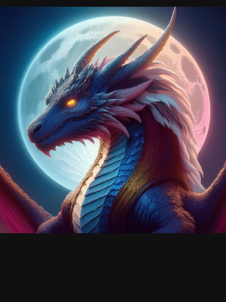 Cool dragon in the night. by BAR DEC T-Shirts, Hoodie, Sweatshirt | BlankRebels.com (Image 3)