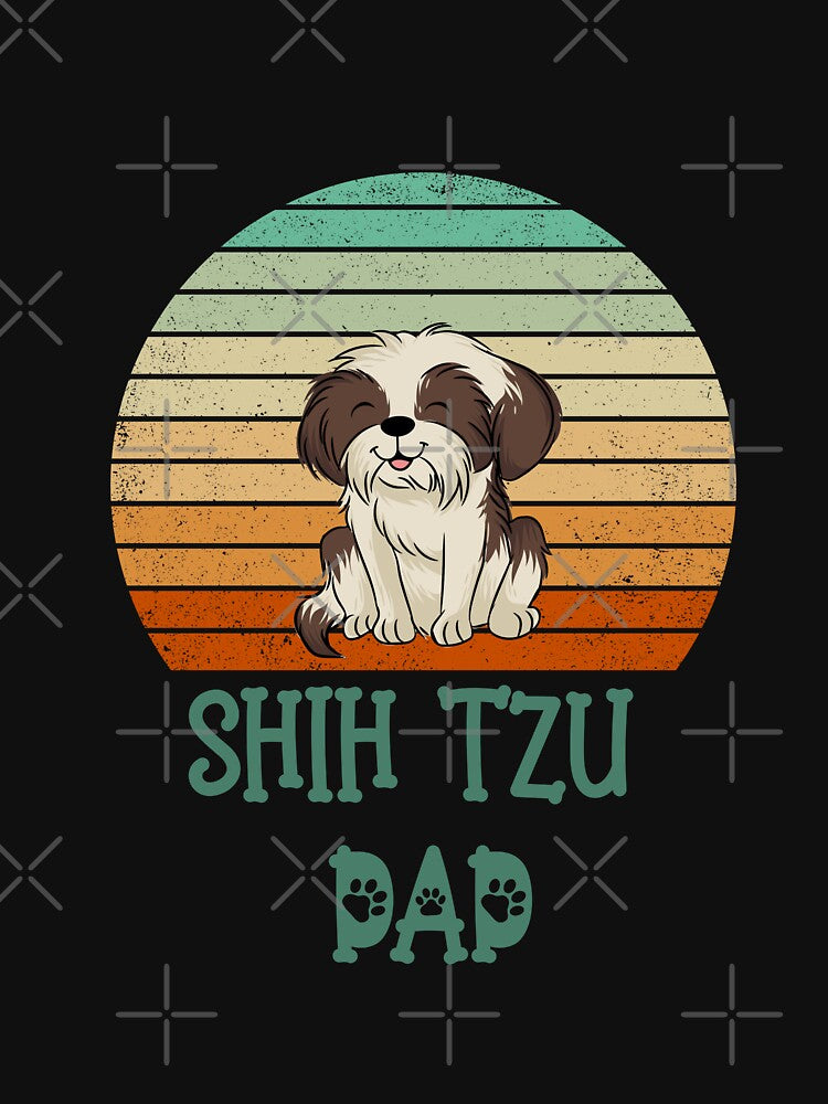 Shih Tzu Dad Vintage by vaxiek T-Shirts, Hoodie, Sweatshirt | BlankRebels.com (Image 3)